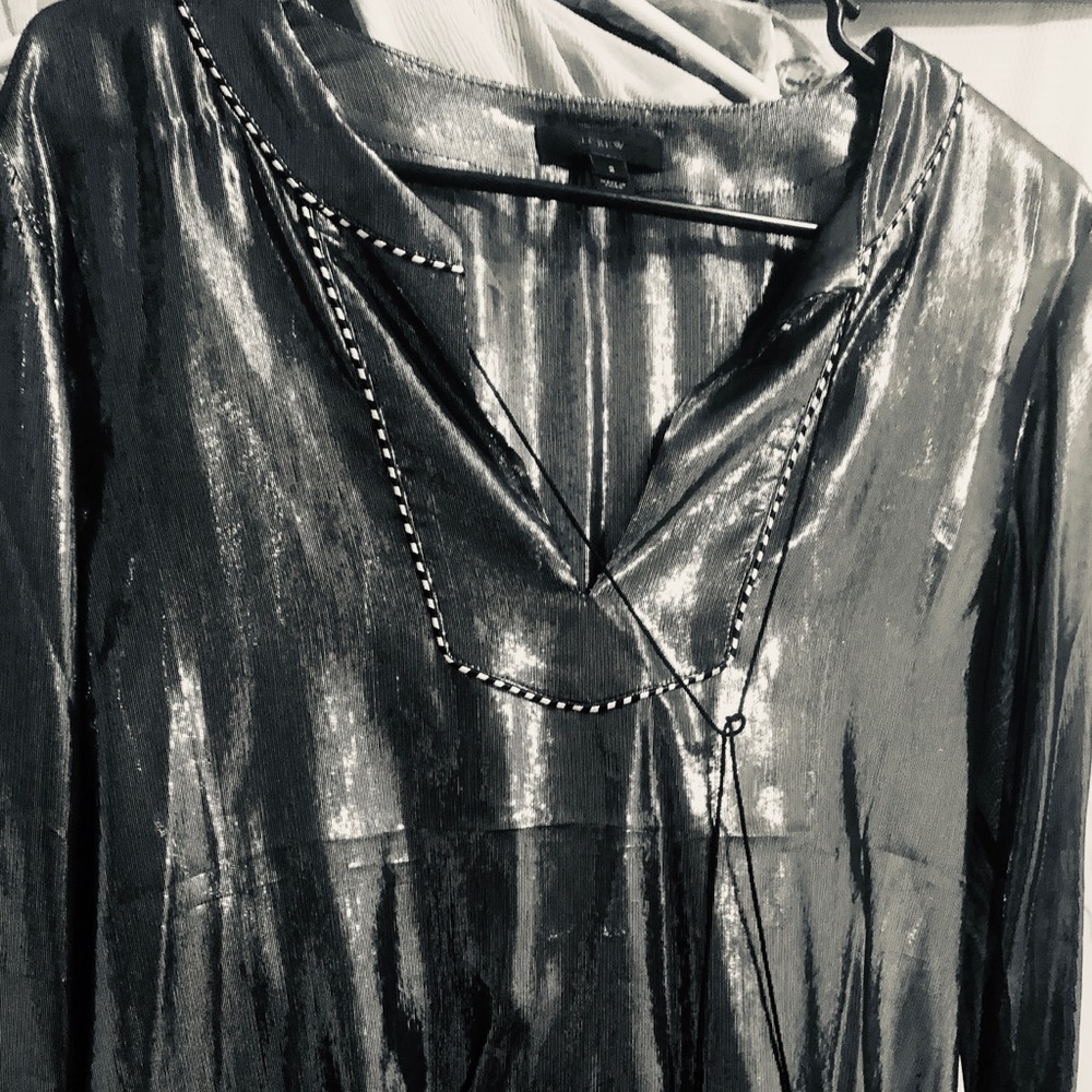 Metallic J.Crew Blouse